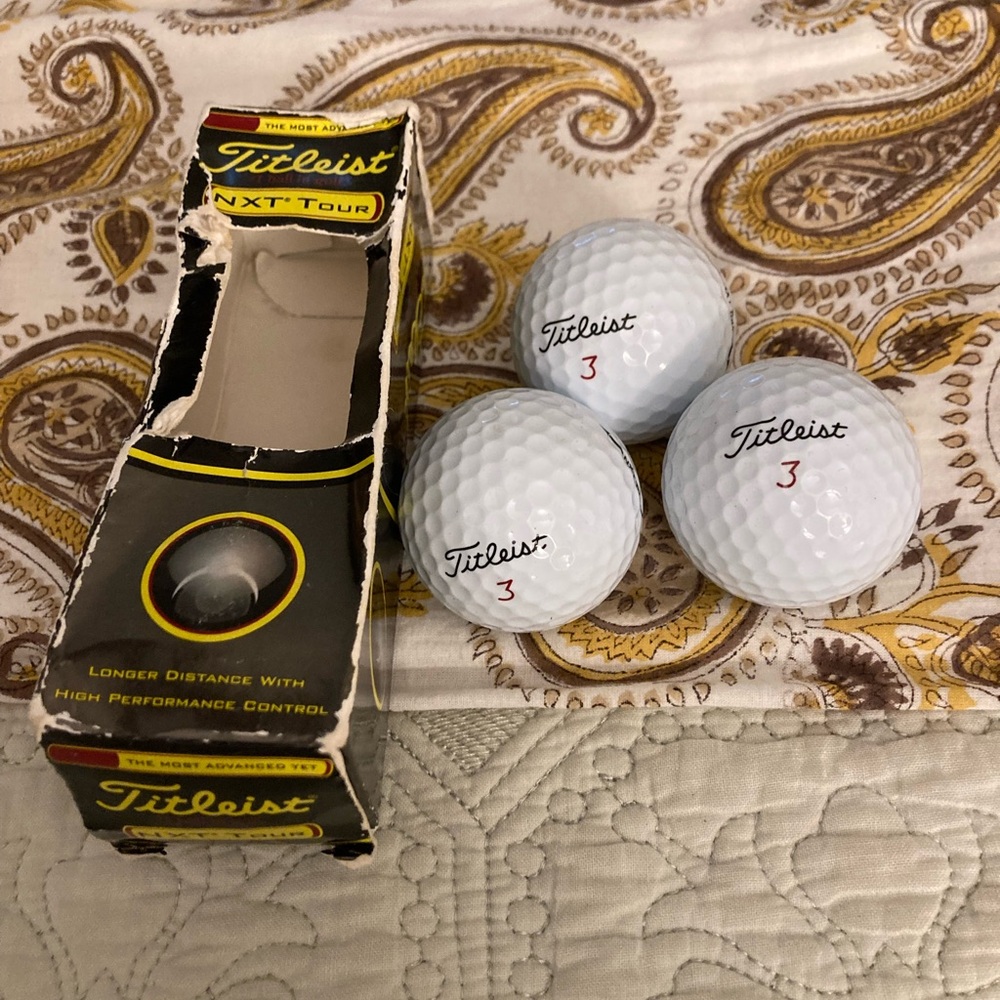 Hole in One? Titleist NXT Tour Golf Balls (3 pack)